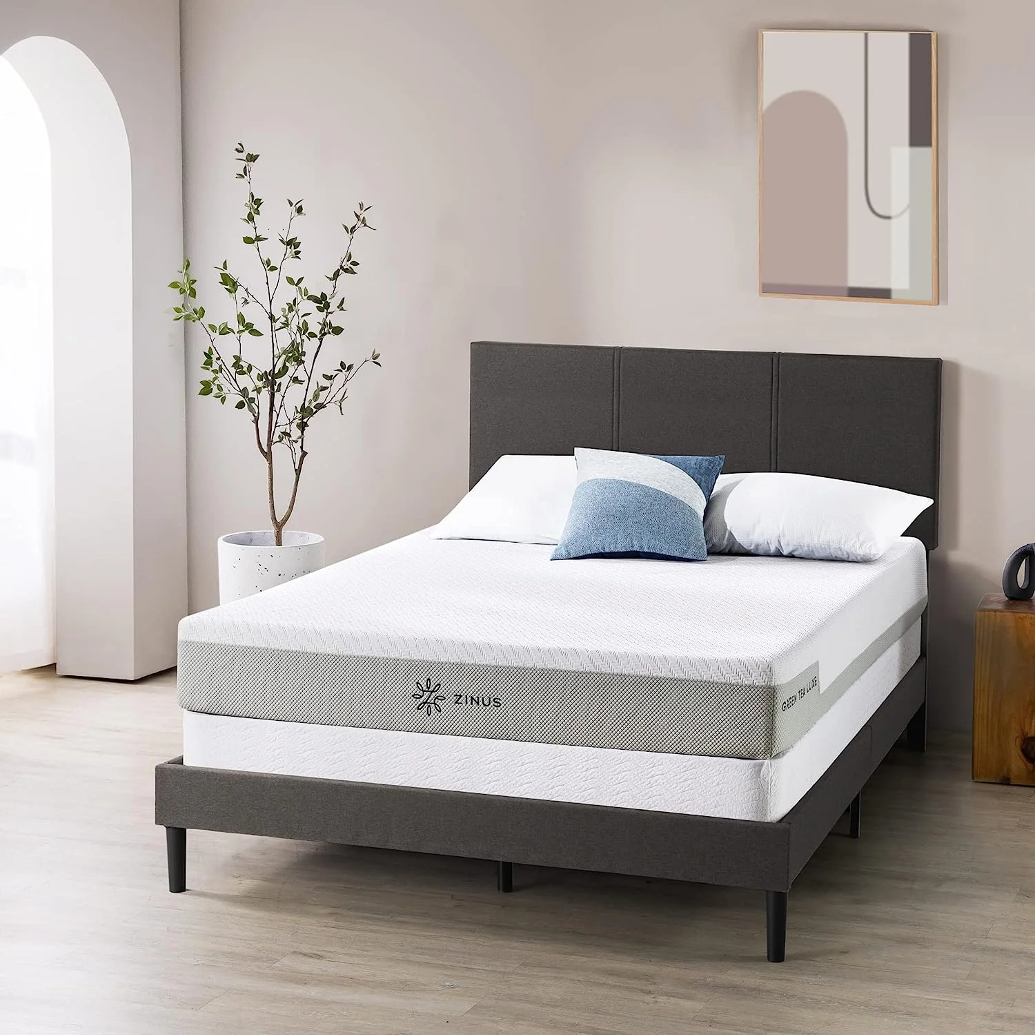 QCAI 7 Inch Metal Smart Box Spring / Mattress Foundation / Strong Metal Frame / Easy Assembly, Queen