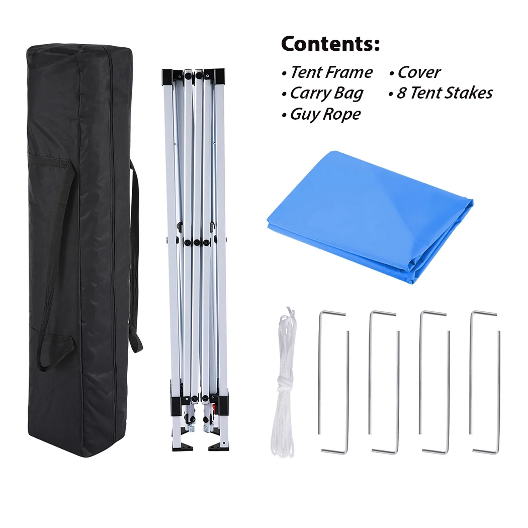 King Canopy Slant leg 10'x10' Instant Pop Up Tent, Blue