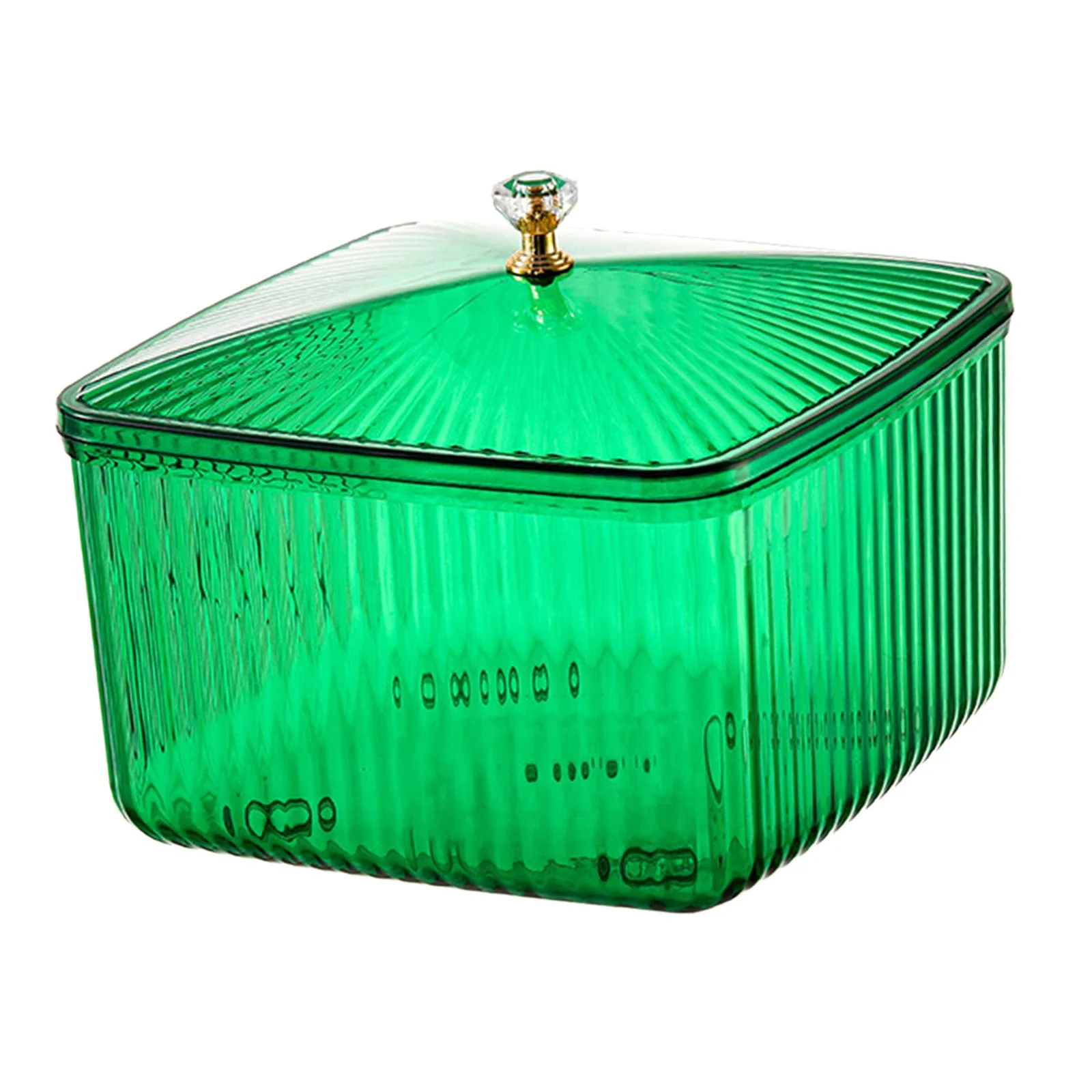 European Style Fruit Serving Tray With Cover Dried Fruits Biscuit Dishes Candy Snack Serving Bowl For Counter Household Party Wedding Picnic Green