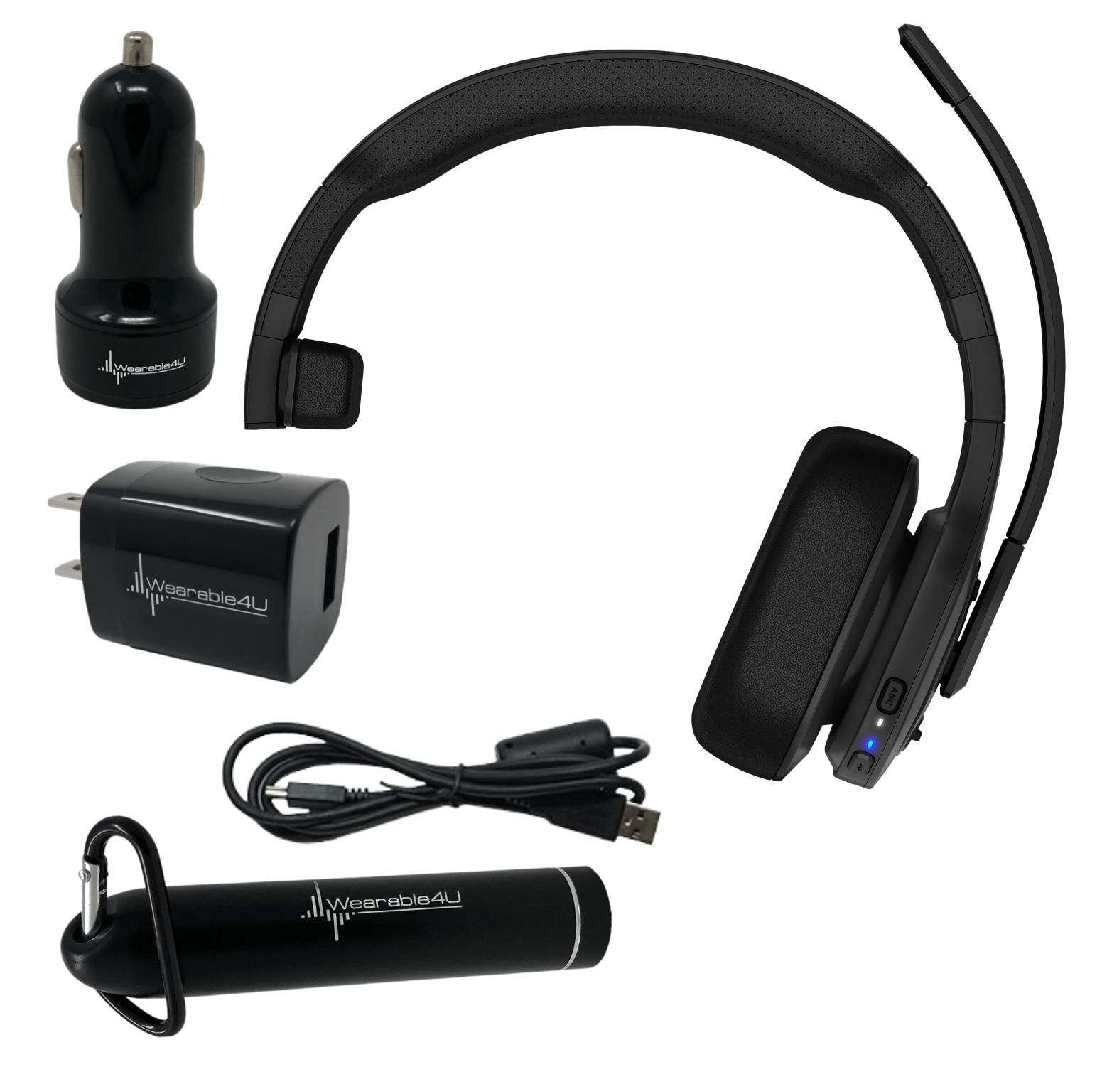 Garmin Dezl Headset 100 with Wearable4U Power Pack Bundle