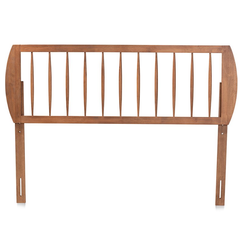 Bowery Hill Walnut Finished Wood King Size Headboard