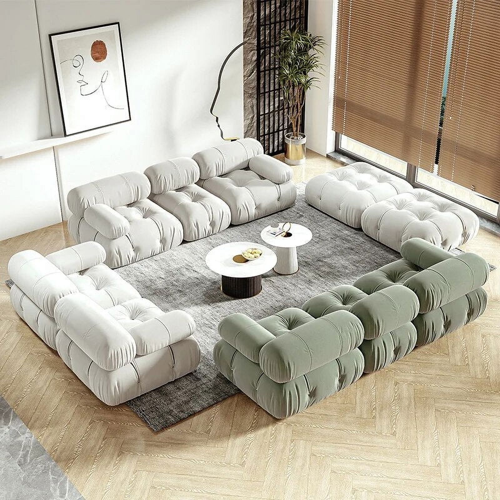Garden Futon Design Art Sofa Stand INS Simple Technology Daybed Sofa Longue Middle Modular Sitting Room Furniture Set LQQ30YH