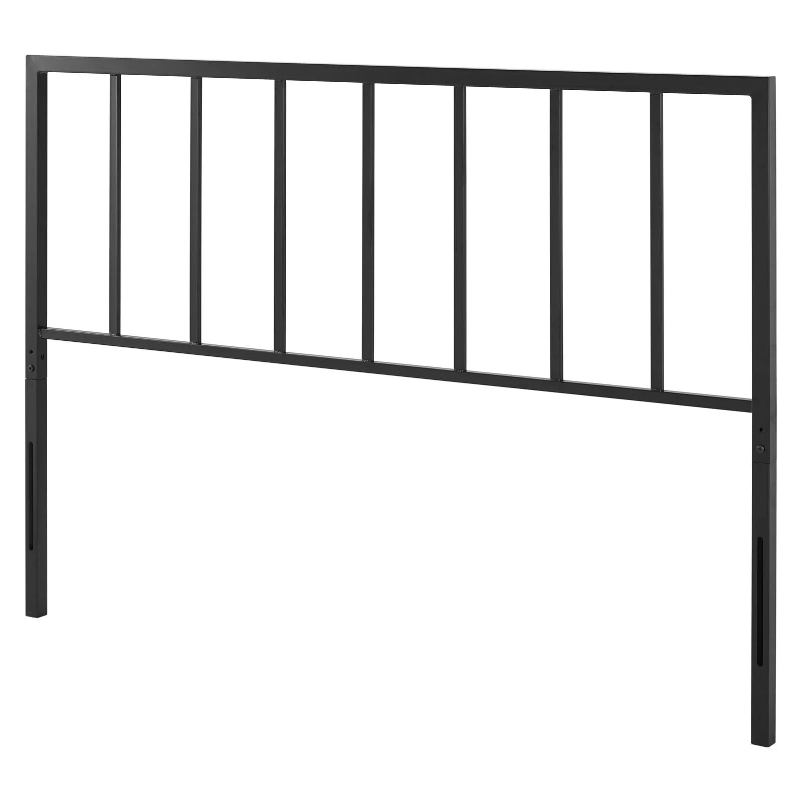 Headboard, King Size, Metal Steel, Black, Modern Contemporary Urban Design, Bedroom Master Guest Suite