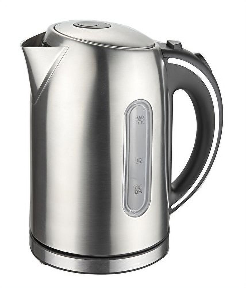Culinary Edge 1.7 Liter Electric Stainless Steel Tea Water Fast Cordless Kettle