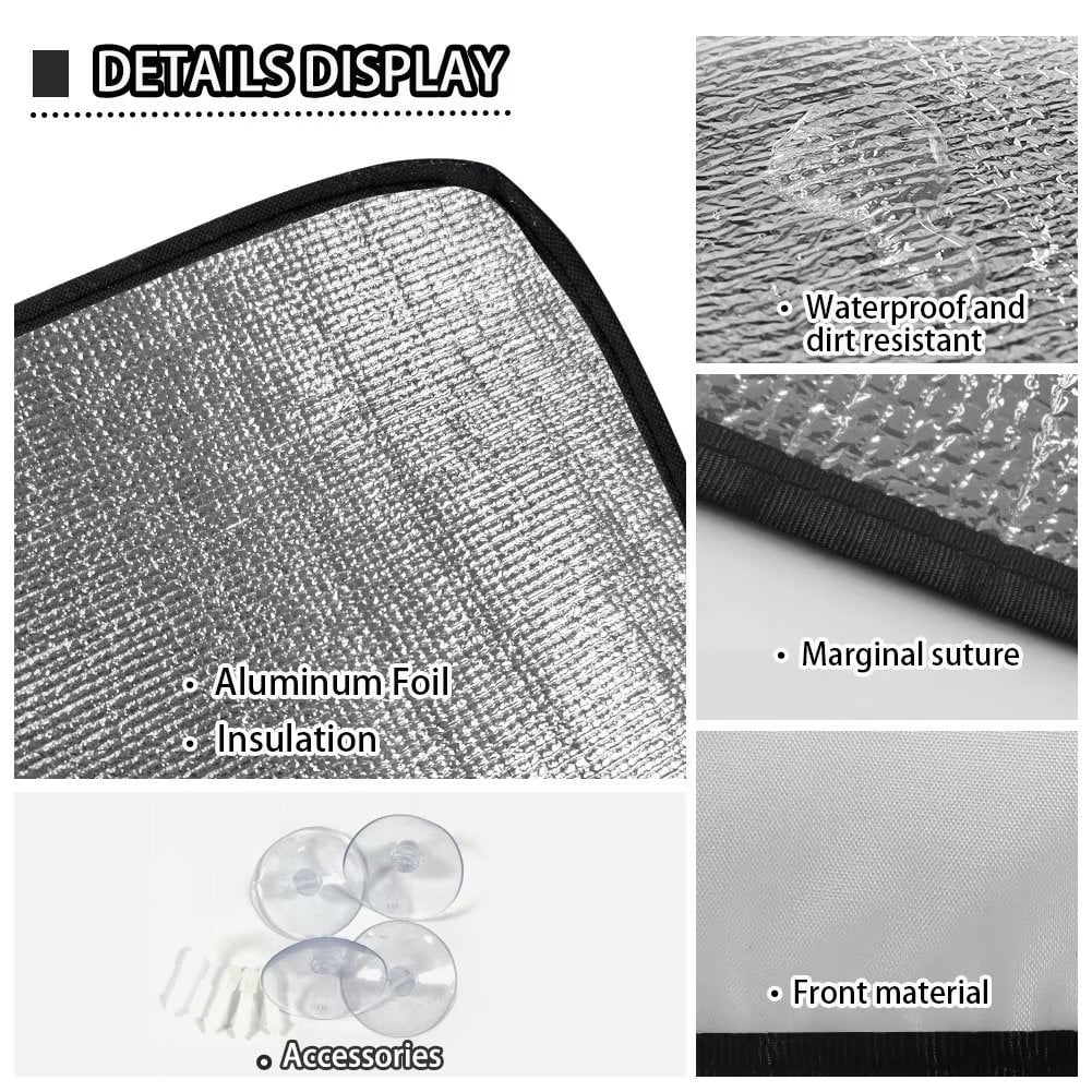 Renewold Mountain Peaks Starry Sky Car Sun Shade Windshield Anti-Dirty Car Shade Front Windshield for SUV Truck Van Vehicle Auto Car Accessories Keep Your Vehicle Cool Sunlight Visor Protector