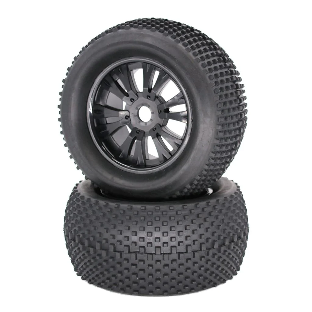 1/8 Truck Tire with Wheel, 17mm hub 140mm Width Tyre for Flux ZD Racing LRP, 2pcs/set