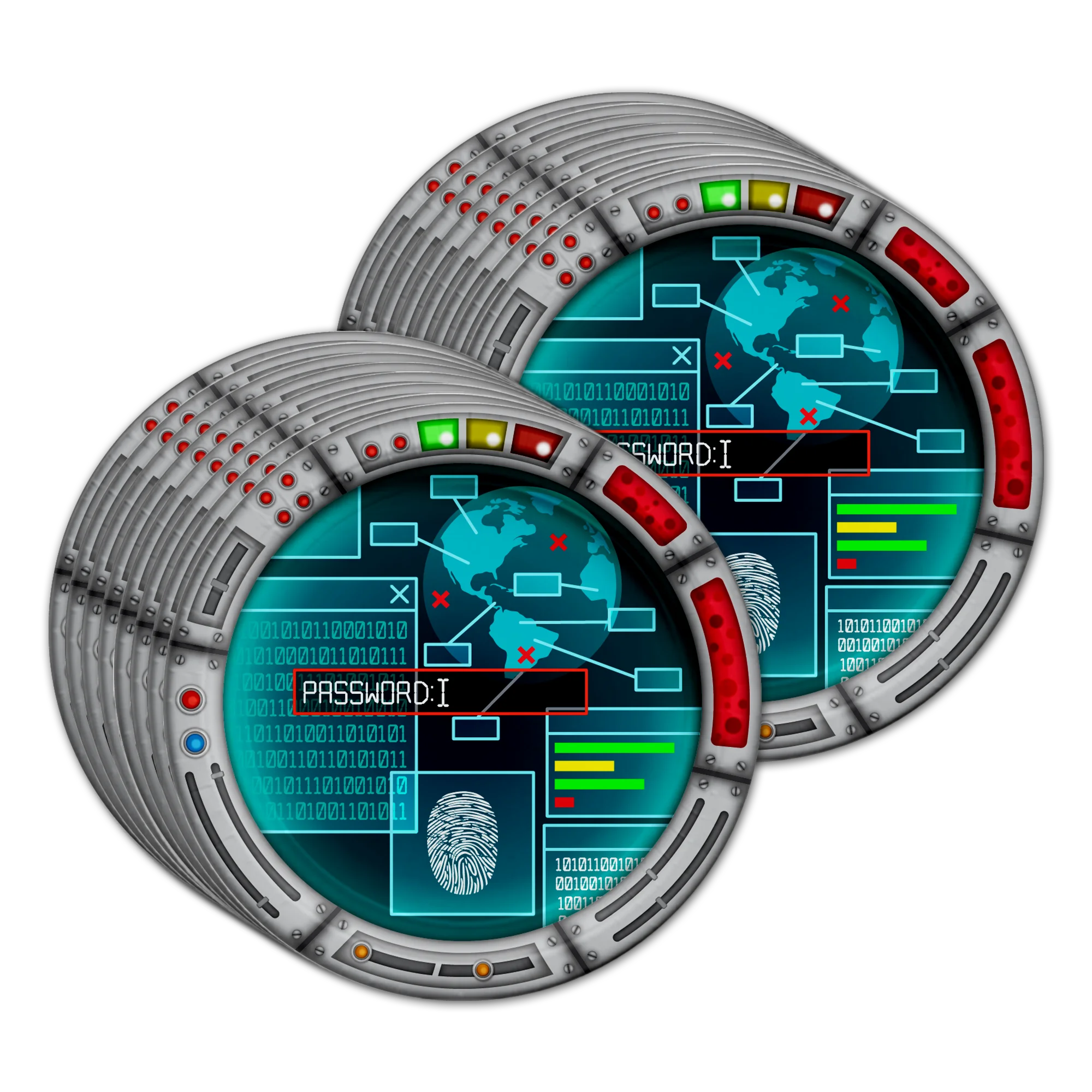 Secret Agent Spy Birthday Party Supplies Set Plates Napkins Cups Tableware Kit for 16