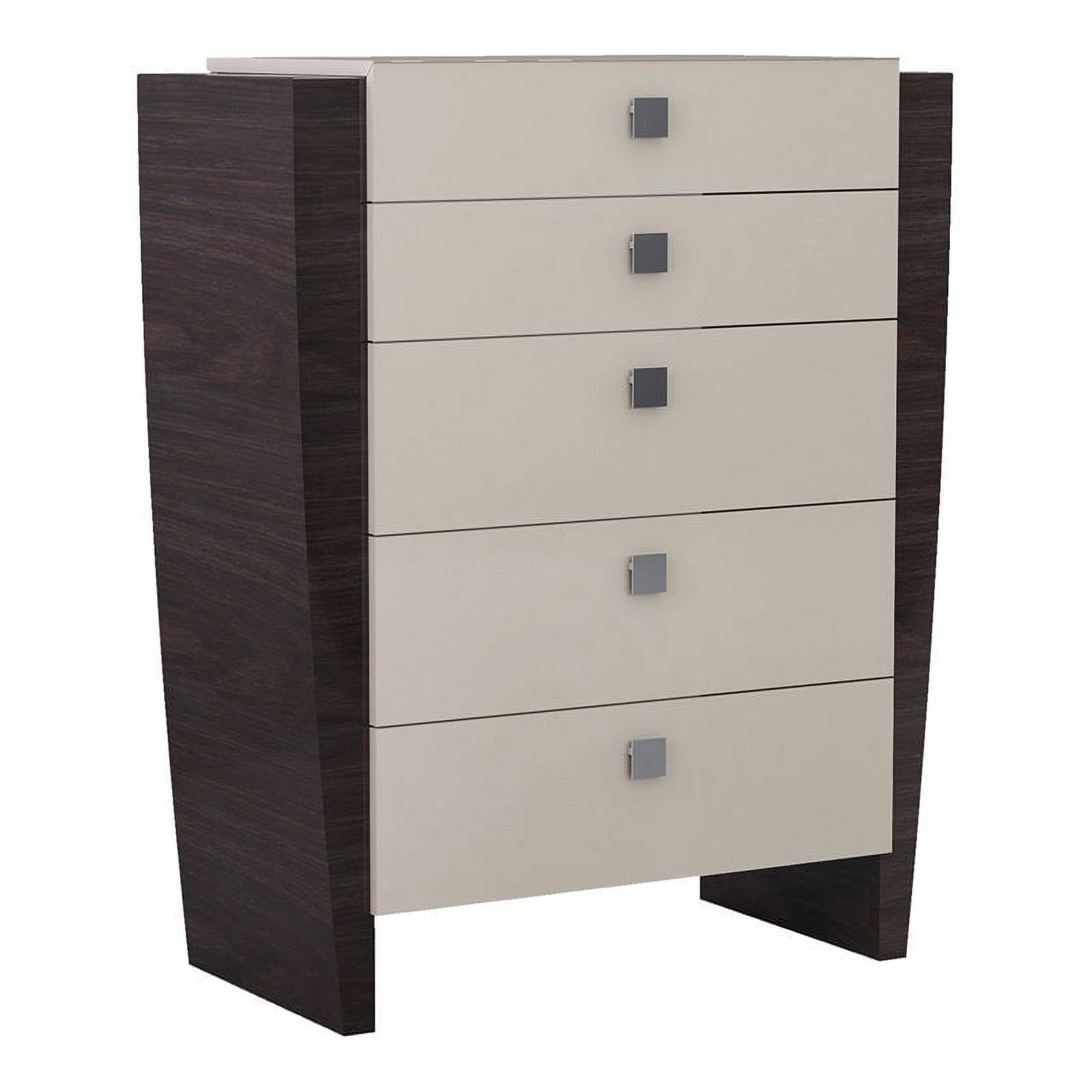 Titan Furnishings Sofia Modern Lacquer Wood Chest in High Gloss Beige