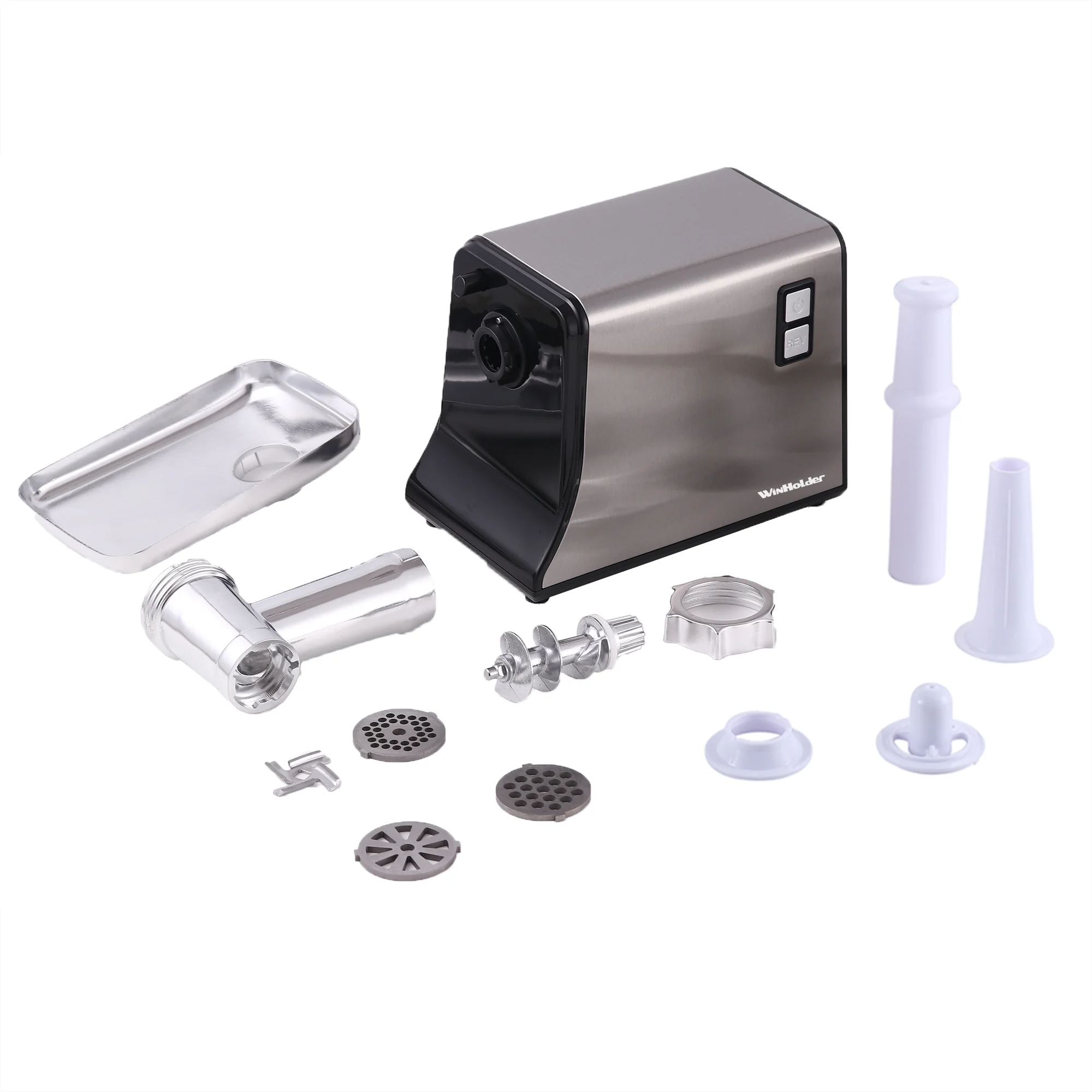WinHolder 3200W Electric Meat Grinder Stainless Steel Powerful Sausage Stuffer Meat Mincer