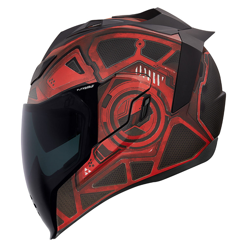 Icon Airflite Blockchain Motorcycle Helmet Red LG