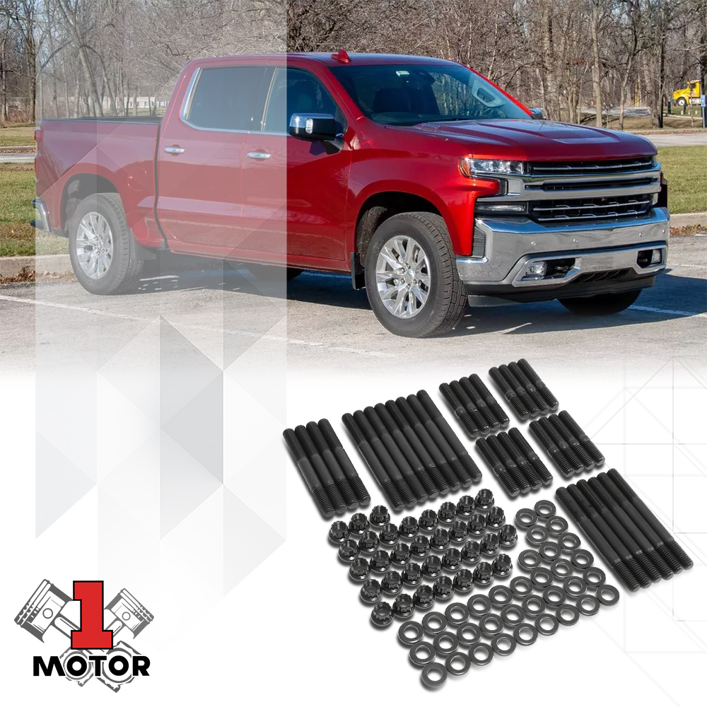 Front 12-point Cylinder Head Stud Nuts Set Kits for 55-00 Chevy Small Block SBC Fits select: 1988-2000 CHEVROLET GMT-400, 1967-2000 CHEVROLET CAMARO