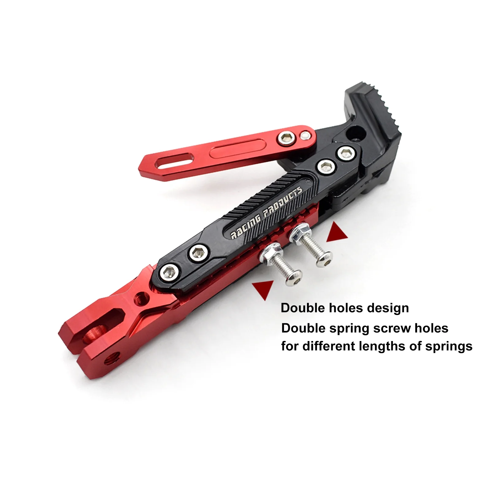 Gecheer Motorcycle Kickstand Adjustable Tripod Holder Universal Aluminum Modified Foot Side Stand for Motor Scooter Motorcycle