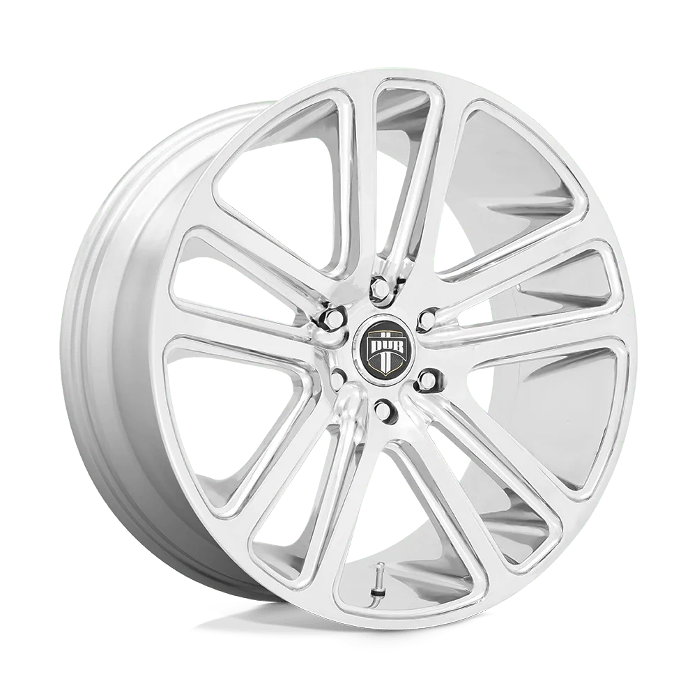 Dub S254 Flex 24X10 5X139.7 25Et 87.1Cb Chrome Wheel
