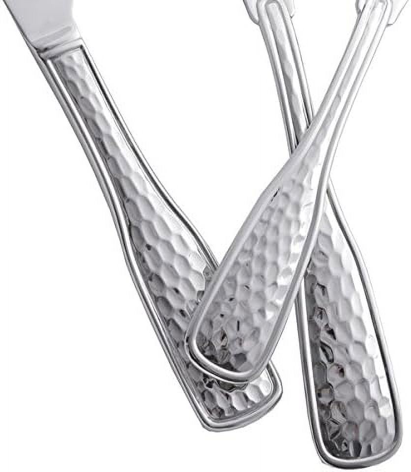 James 18/10 'Country Hammer' 45-Piece Flatware Set