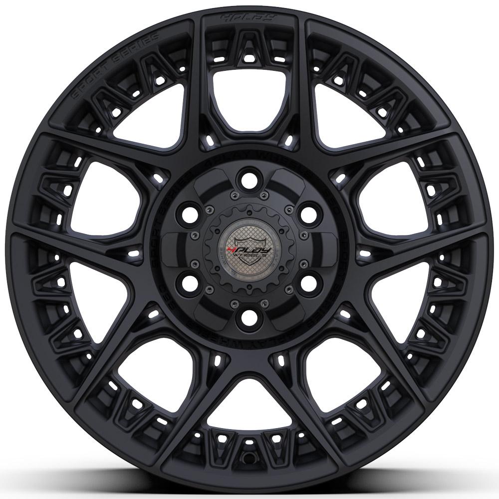 New 17 inch 4Play Wheel for GMC-Ford-Chevy Truck 4PS50 Satin Black Rim