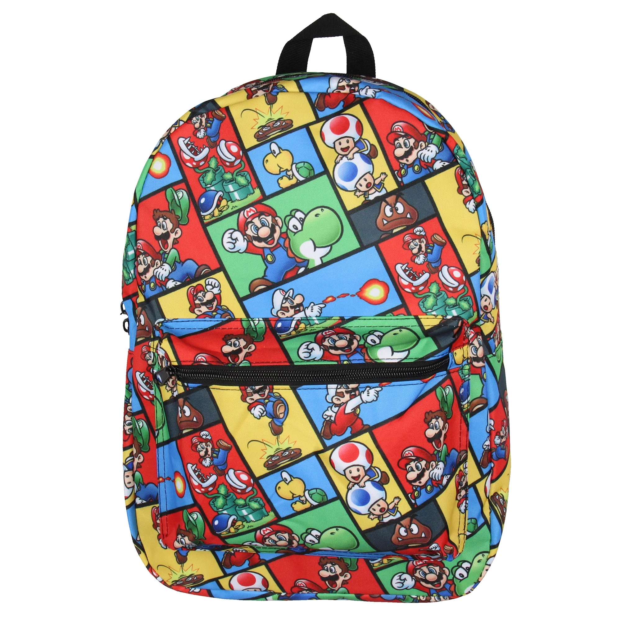 Super Mario Backpack Multi Character Video Game School Travel Laptop Backpack