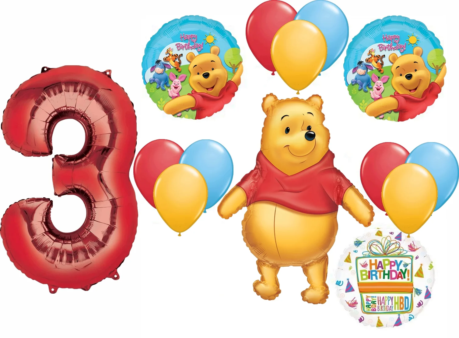 Winnie the Pooh 3rd First Birthday Party Supplies