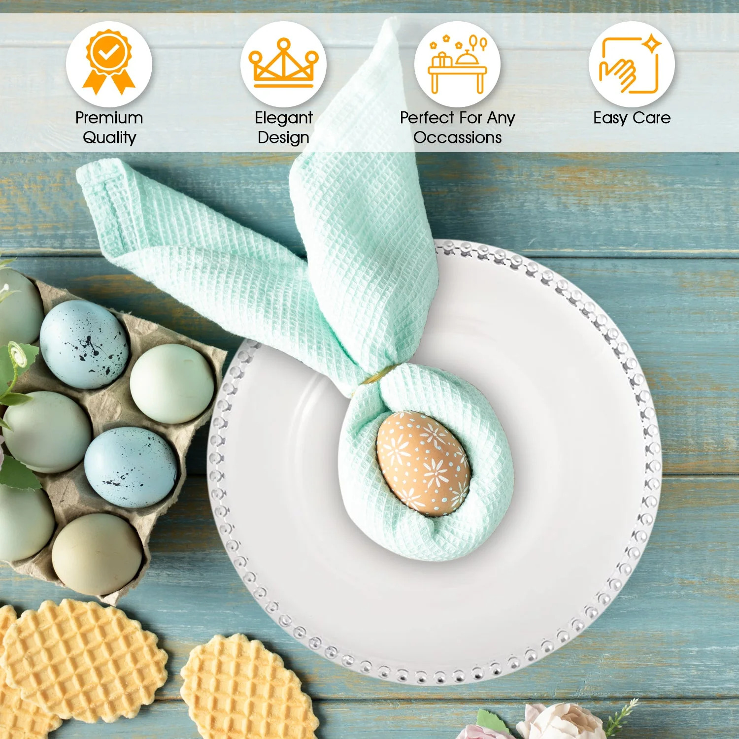 36 Pack | Clear Beaded Plastic Charger Plates