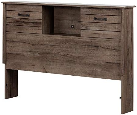RUNFAYBIU Ulysses Full Bookcase Headboard Fall Oak