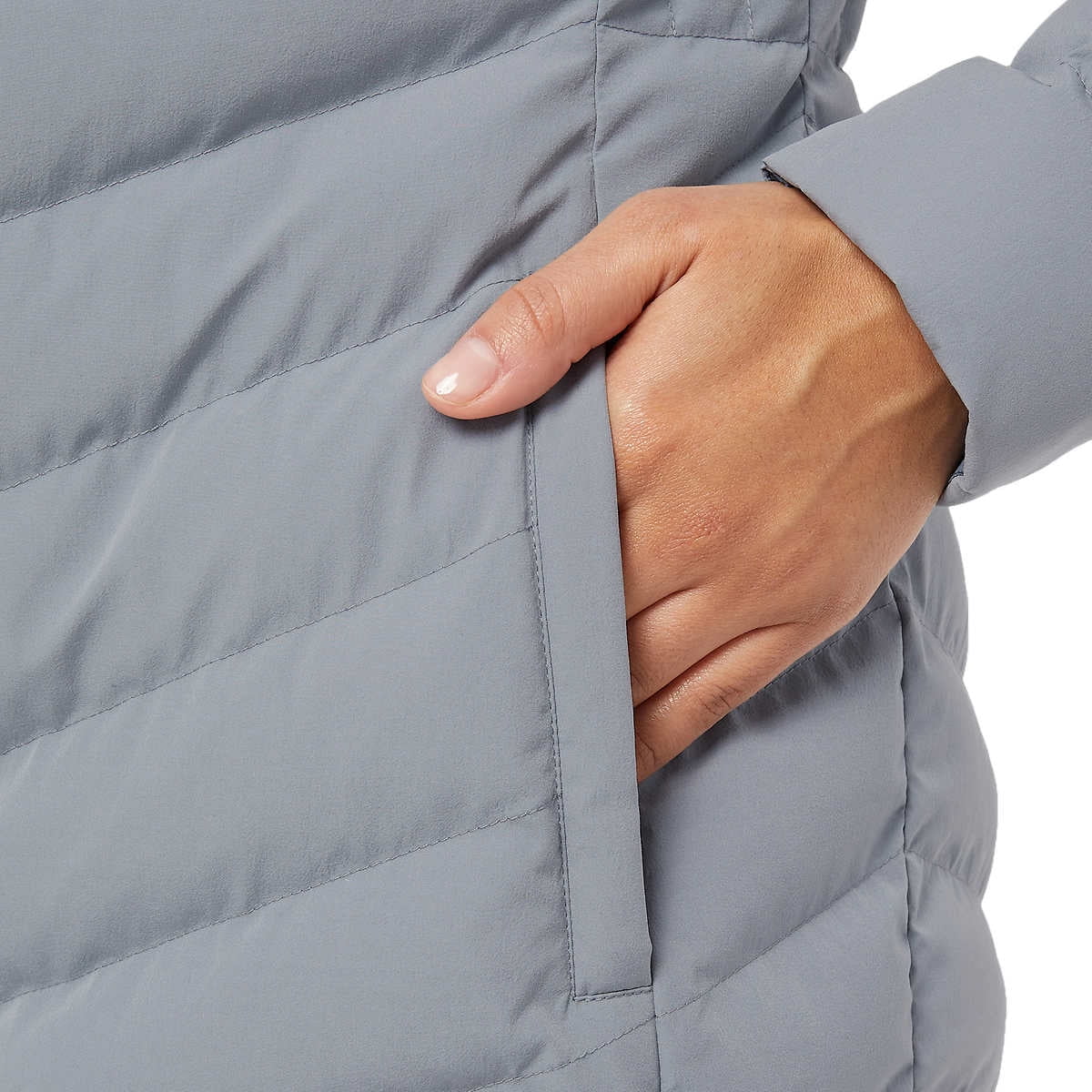 32 DEGREES Women's Full Zip Water Resistant Power Tech Jacket with Fixed Hood