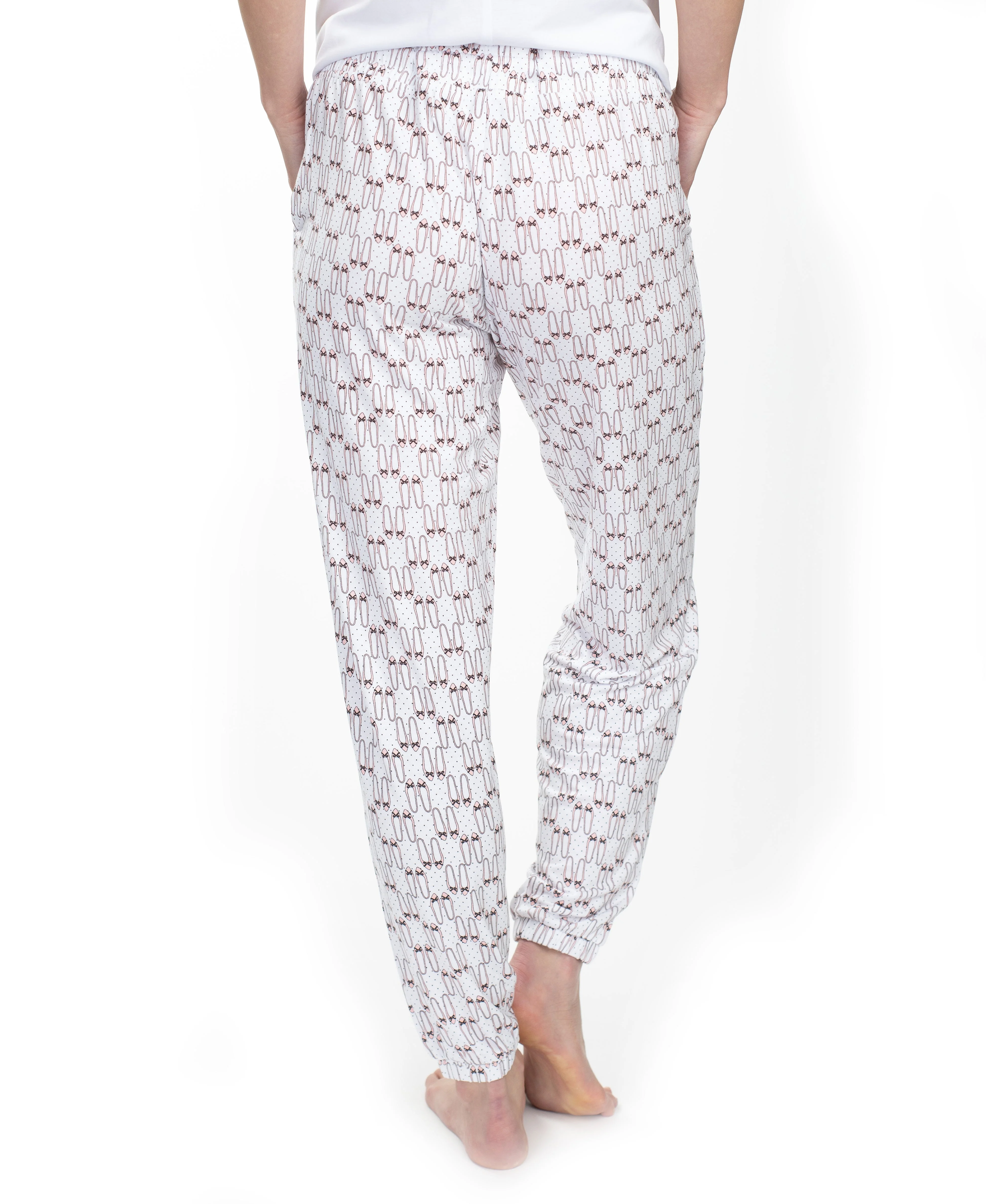 Cool Girl Women's Keep it Basic Cooling & Moisture Wicking Pajama Jogger Sleep Pant Pant, Slippers, Small