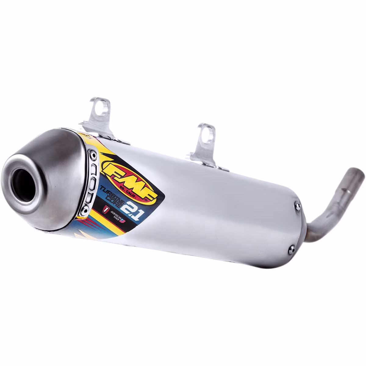 FMF Turbinecore 2.1 Spark Arrestor Silencer Aluminum/Stainless Steel (025181)