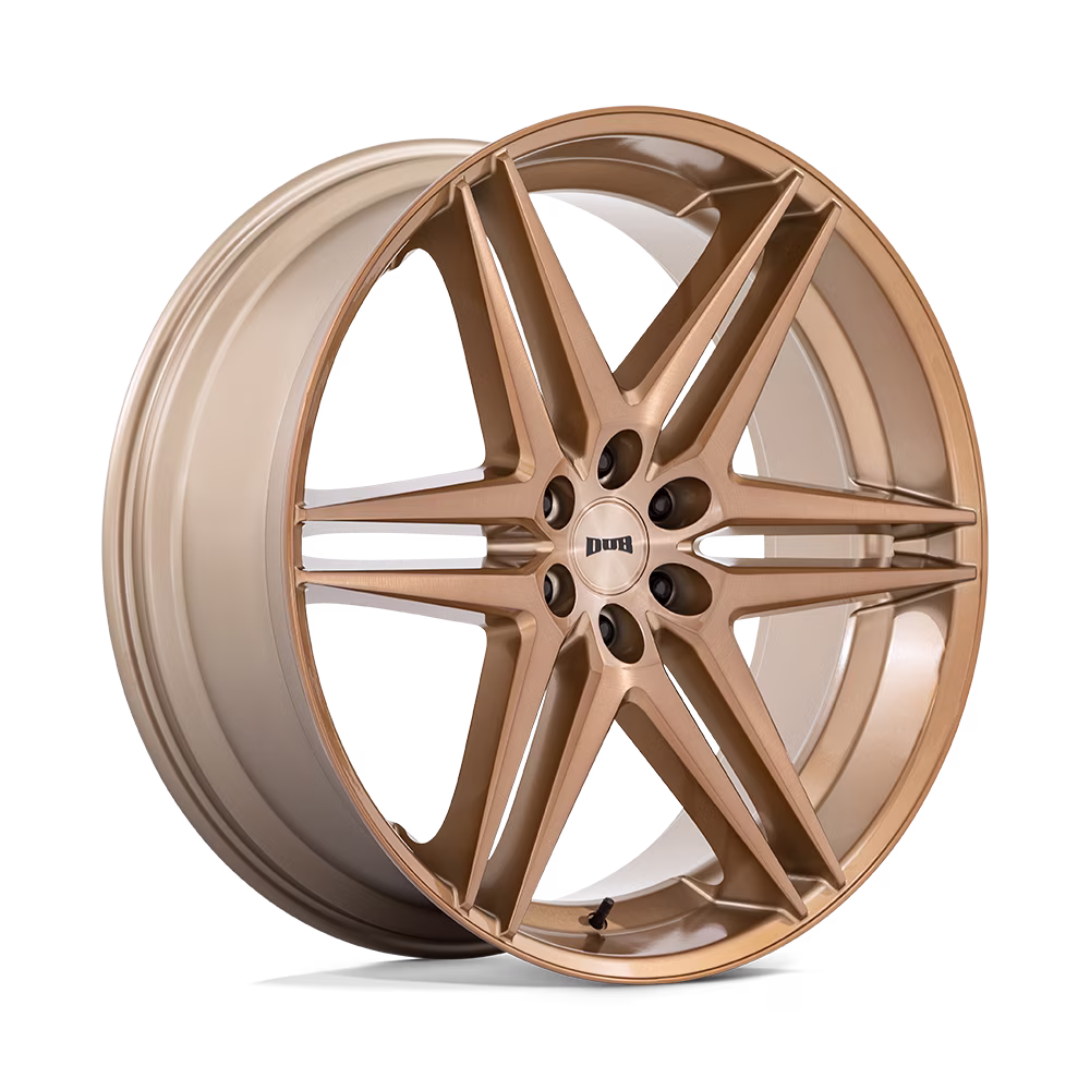DUB 1PC Cast Aluminum Rim S266 26X10 6X5.5 BRONZE 25MM, S266260084+25