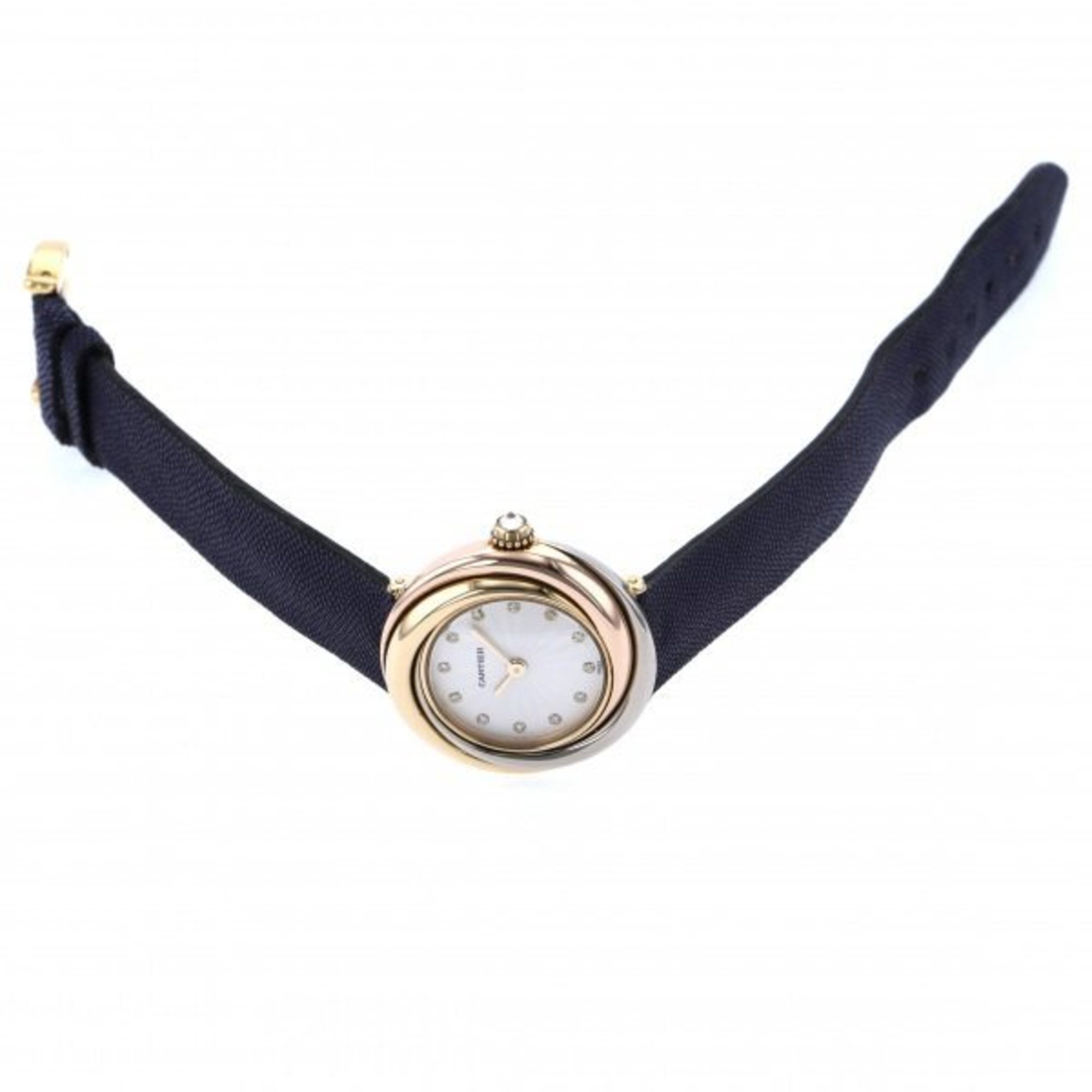 Pre-Owned Cartier Trinity silver dial used watch ladies (Like New)