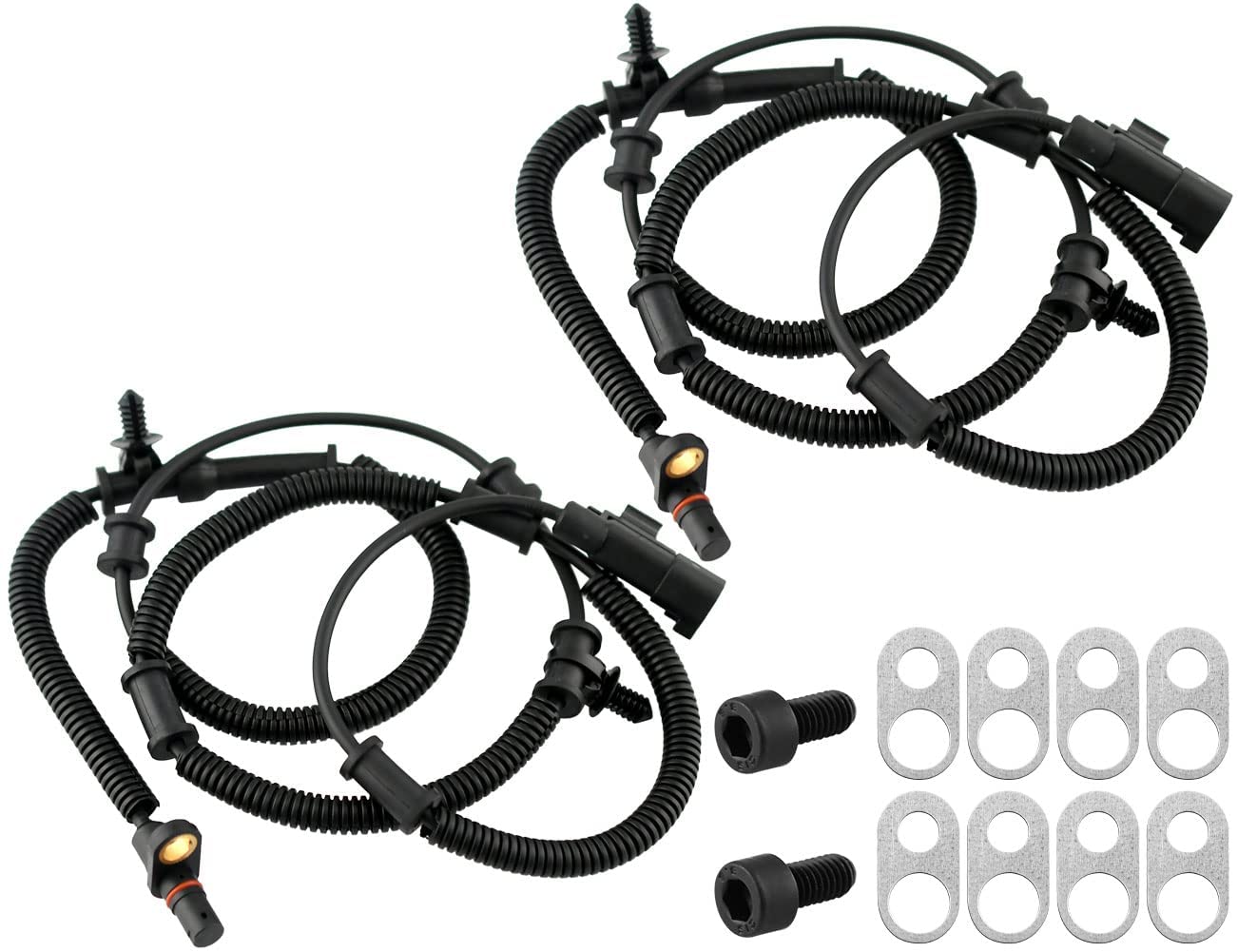 Afa Motors Rear ABS Wheel Speed Sensor Fits Chrysler Town & Country 2008-2011, Dodge Grand Caravan 2008-2011, Volkswagen Routan 2009-2011 - ABS Sensor-2 Pack