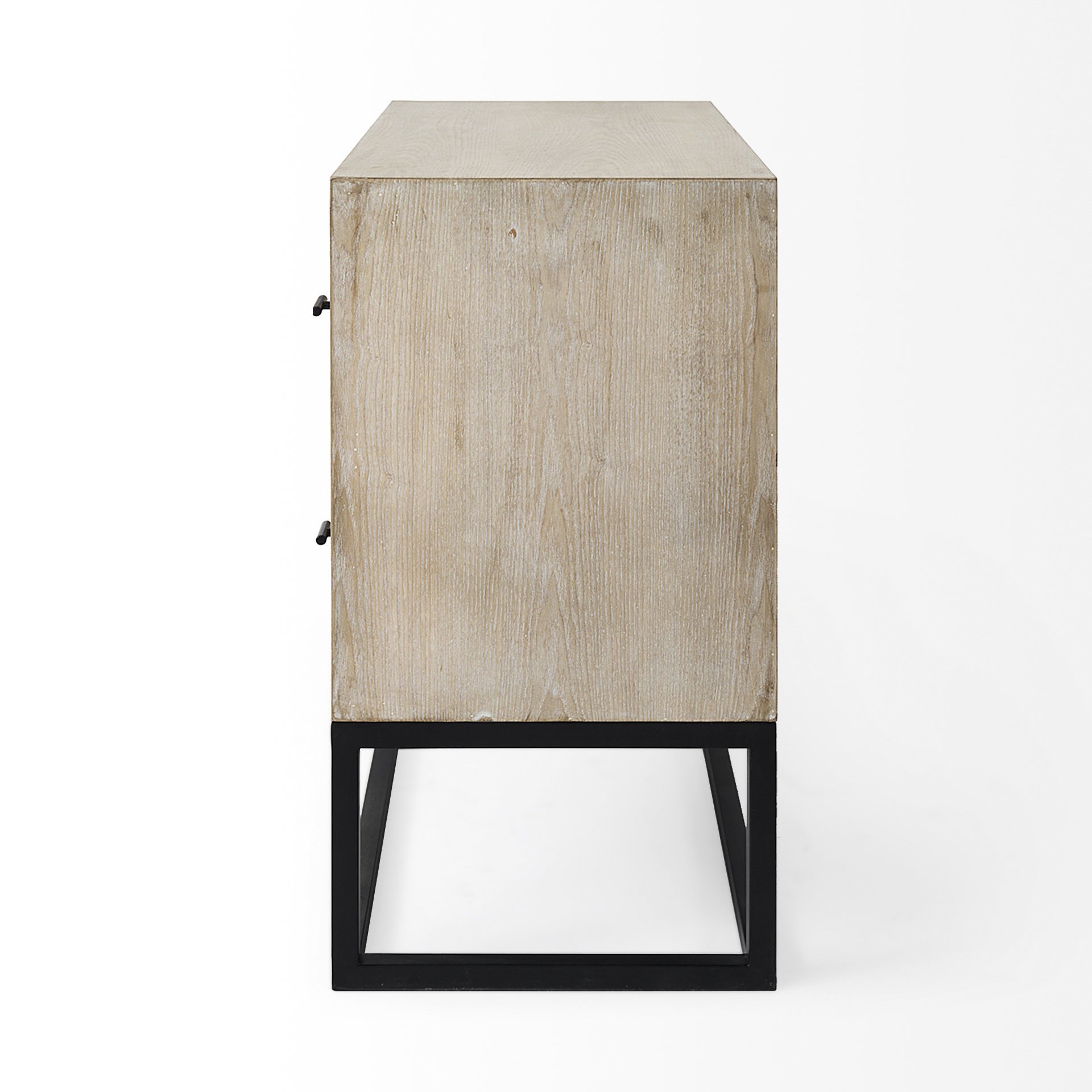 HomeRoots 391998 Rustic Modern Light Wash Two Drawer Chest, Light Brown