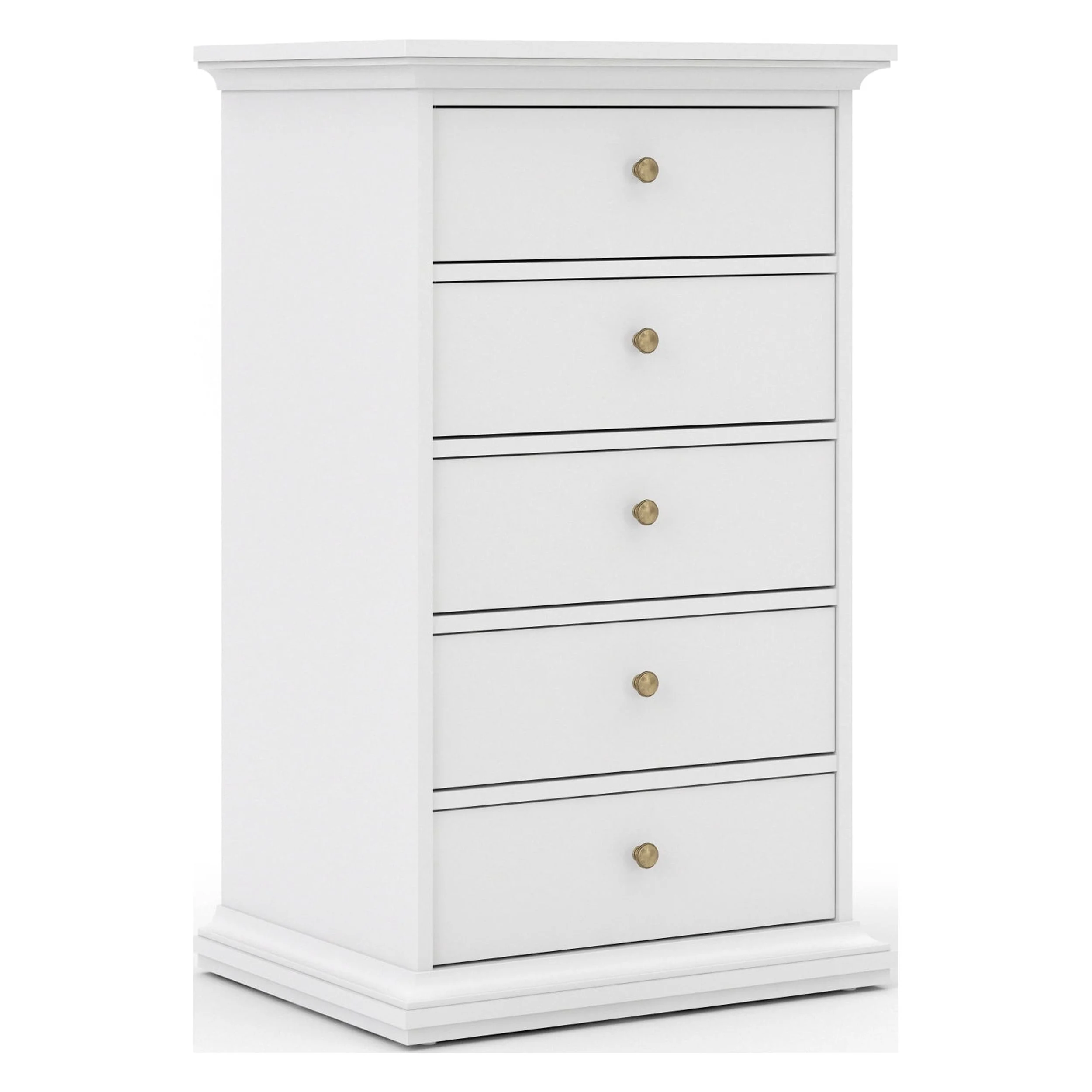 Maison Park 5 Drawer Chest, White