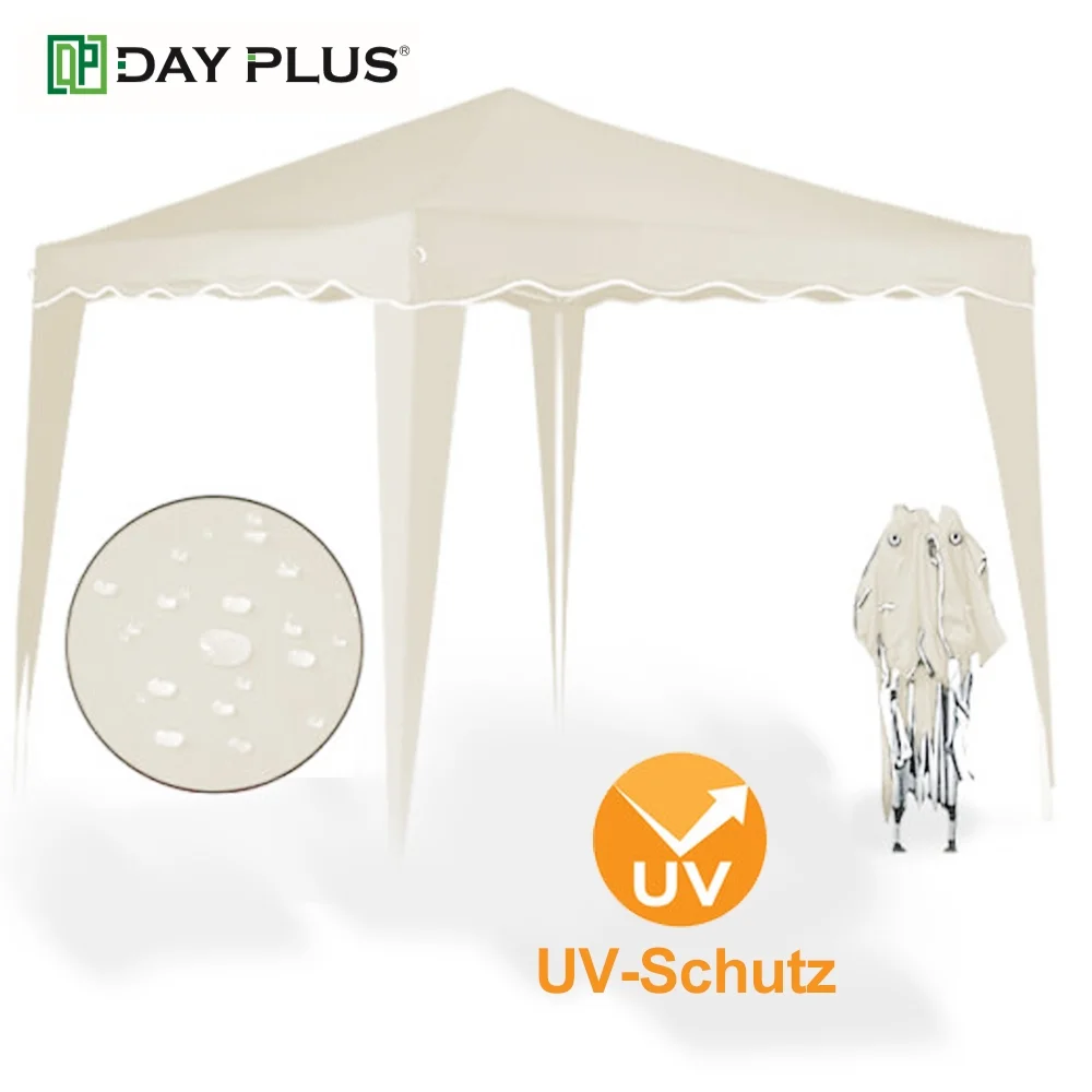 Dayplus 10' x 10' Pop up Canopy Party Tent with for Parties, Wedding Tent, Backyard Tent, Commercial Instant Gazebo Tent, Carport Canopy Tent