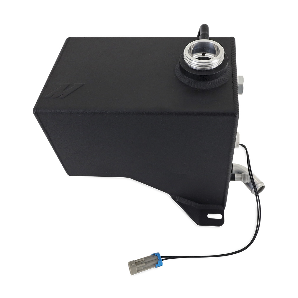 Mishimoto Aluminum Degas Tank Compatible with Chevy/GMC 6.6L Duramax (LB7/LLY/LBZ) 2001-2007, Micro Wrinkle Black