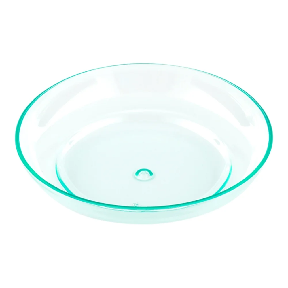 Round Seagreen Plastic Mini Rotondo Plate - 3 1/4