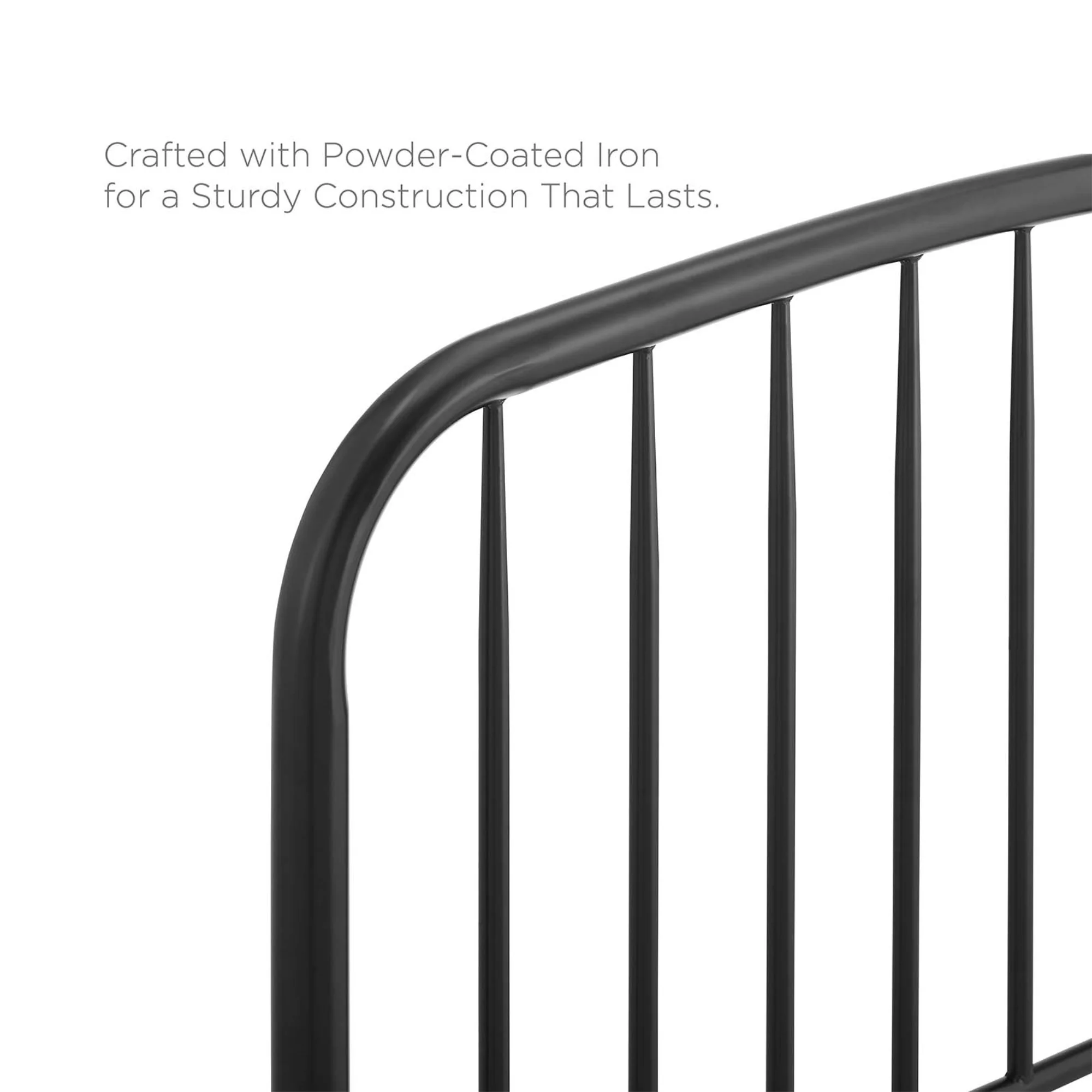 Modway Nova Full Metal Headboard, Black