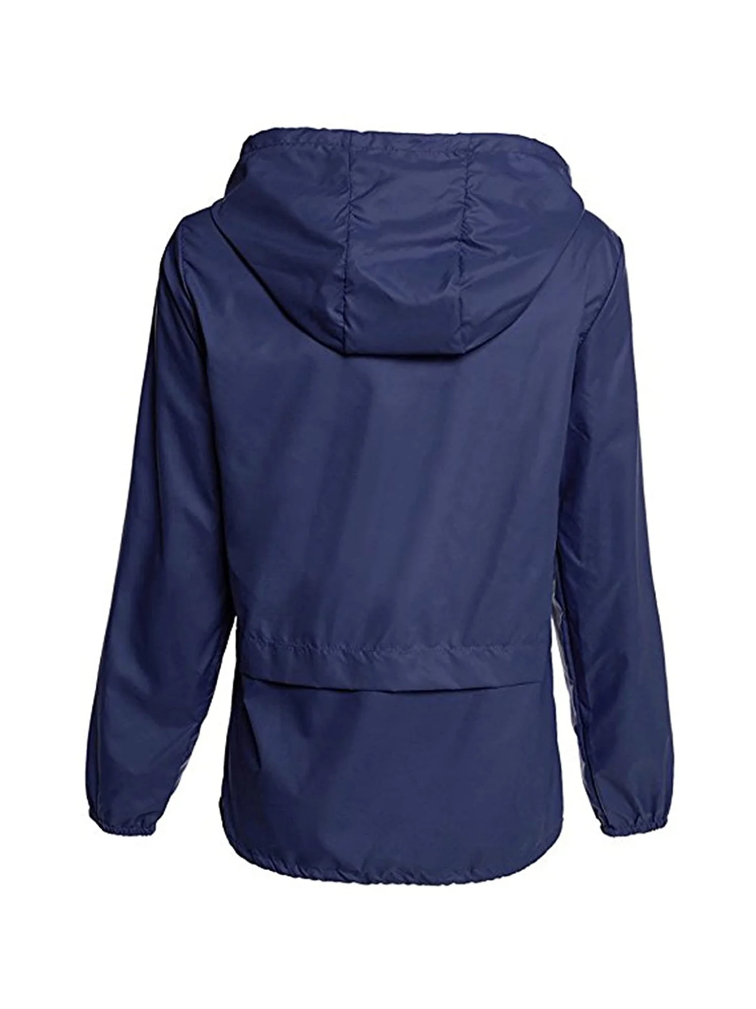 Binpure Packable Rain Jacket Hooded Windbreaker with Adjustable Drawstring