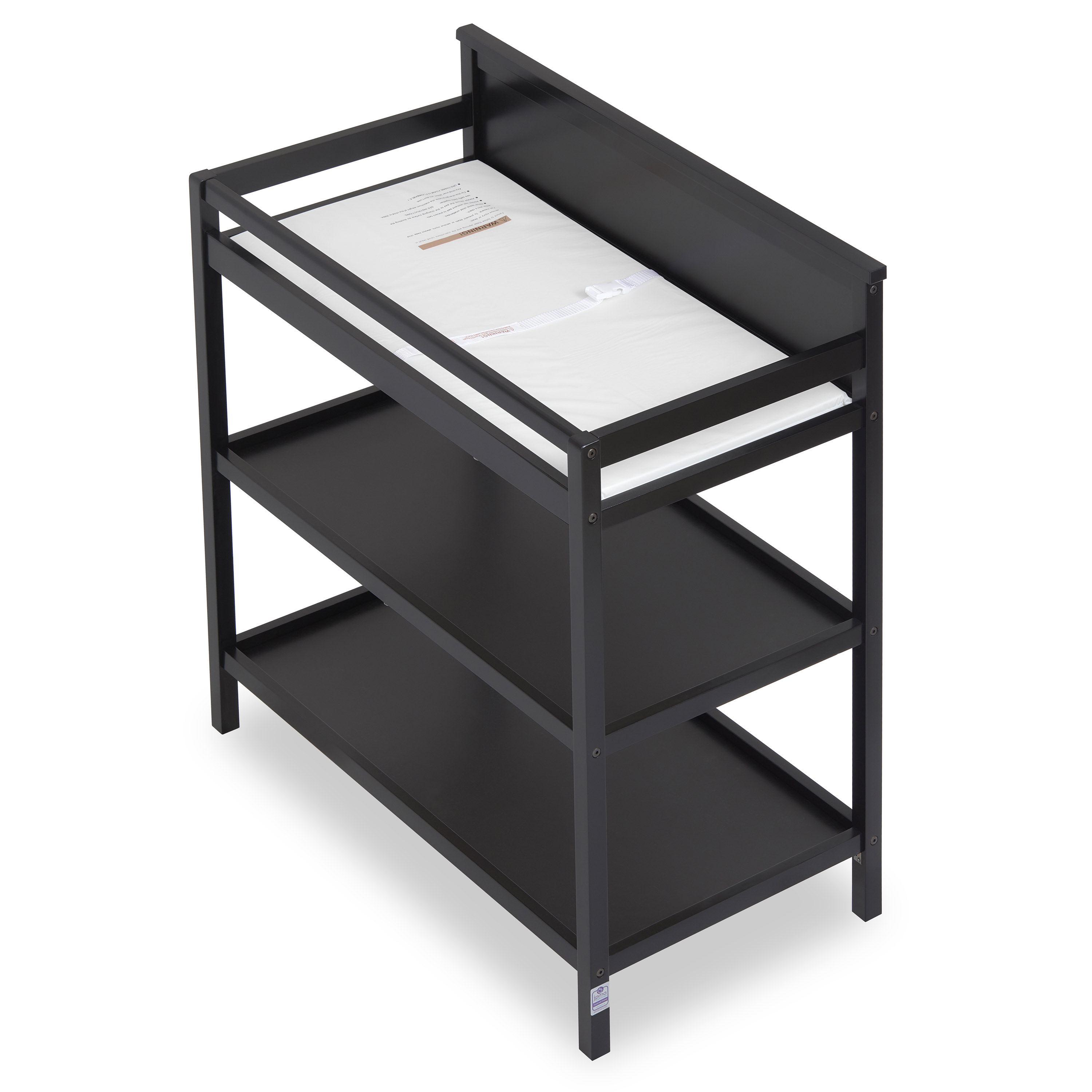 Dream On Me Jax Universal Changing Table, Matte Black