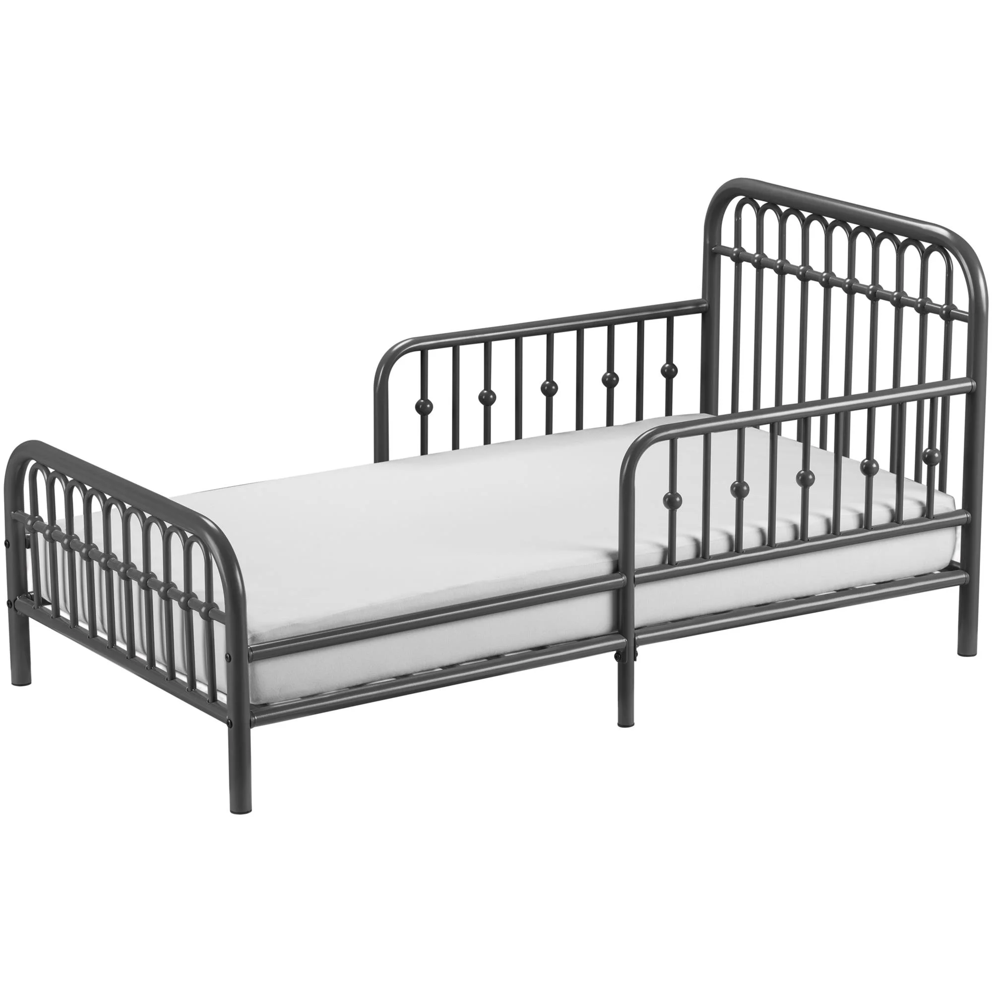 Little Seeds Monarch Hill Ivy Metal Toddler Bed, Graphite Gray