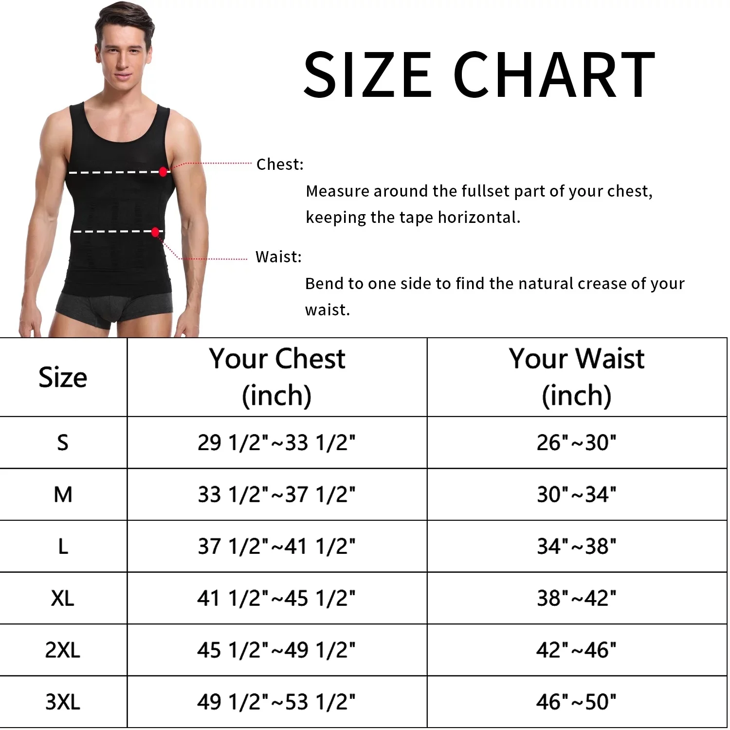 QRIC 2 Pack Mens Compression Shirts Shapewear Slimming Body Shaper Tank Top Vest Belly Control Undershirt White 2XL