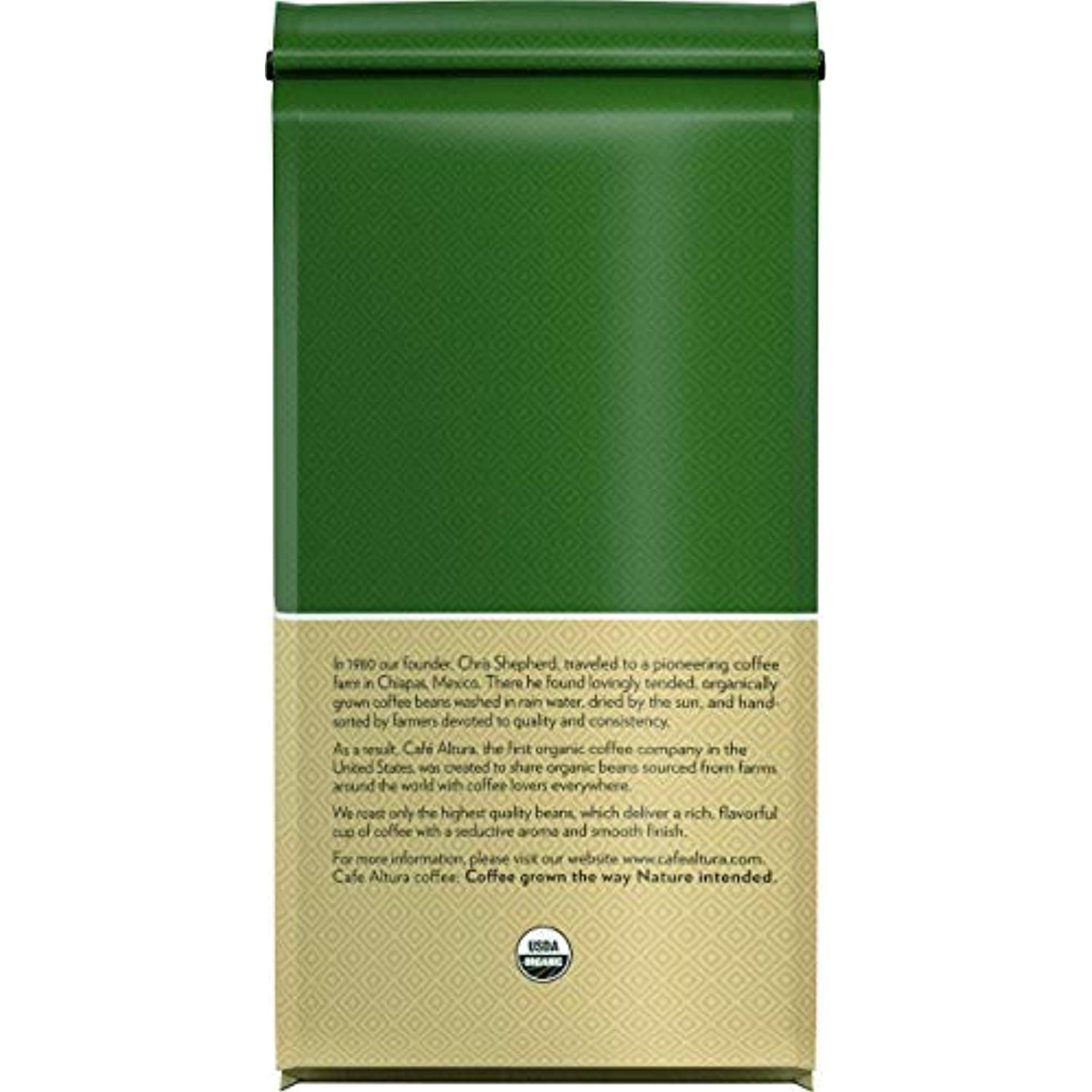 Cafe Altura Whole Bean Organic Coffee, 2 Pound, 1.99 Pound, Peruvian Dark Roast, 32 Oz