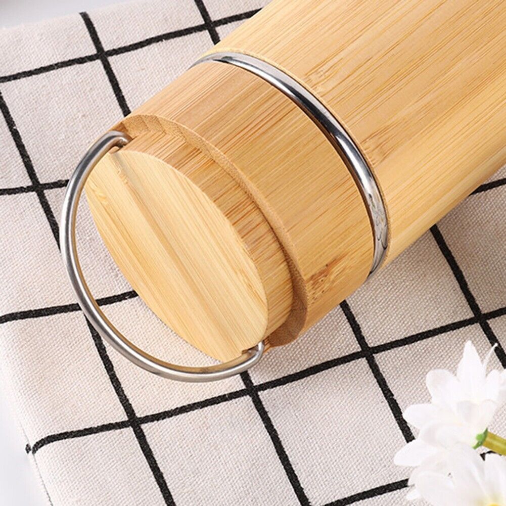 Yuri Water Bottle 1pcs Bamboo&Stainless Steel Leak Proof Non-Toxic High Quality