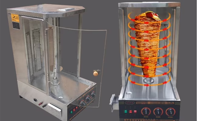 Vertical Broiler Doner Kebab Shawarma Turkey barbecue machine Spinning Kebab Grill