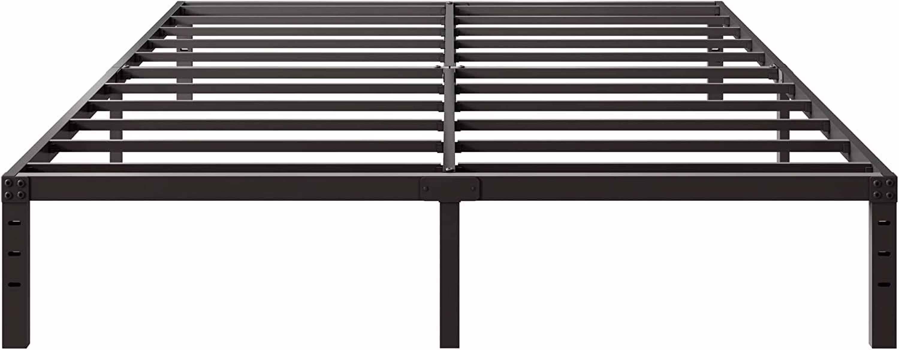 Popular XMhongsong 18 Inch Full Size Bed Frame No Box Spring Needed  Heavy Duty Metal Platform Bed Frame  Easy Assembly  Noise Free  Black