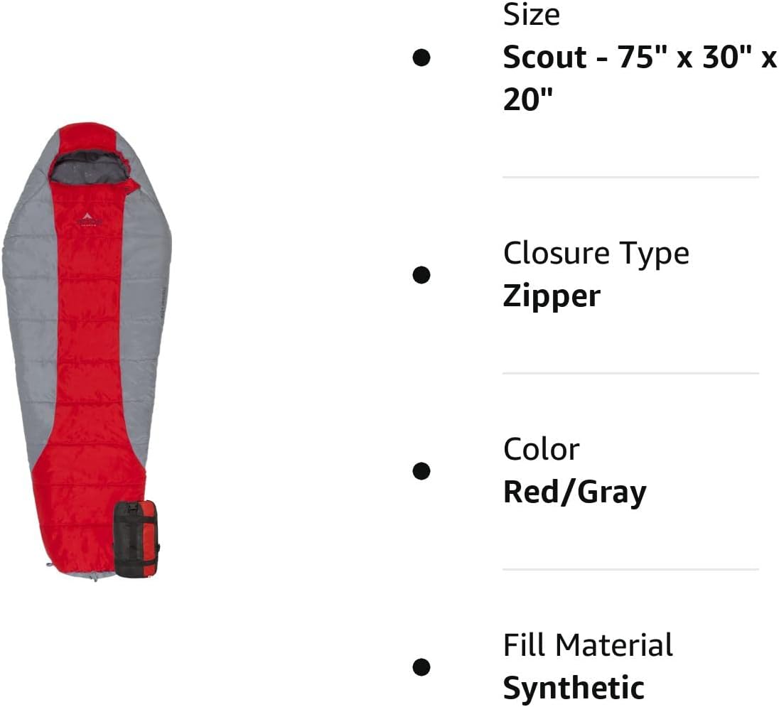 20 Degree and 5 Degree Sleeping Bags; Lightweight, Warm Mummy Sleeping Bag, Camping, Backpacking, Hiking