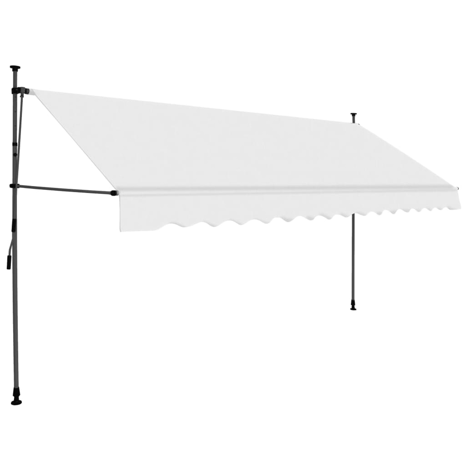 Andoer Manual Retractable Awning with LED 137.8