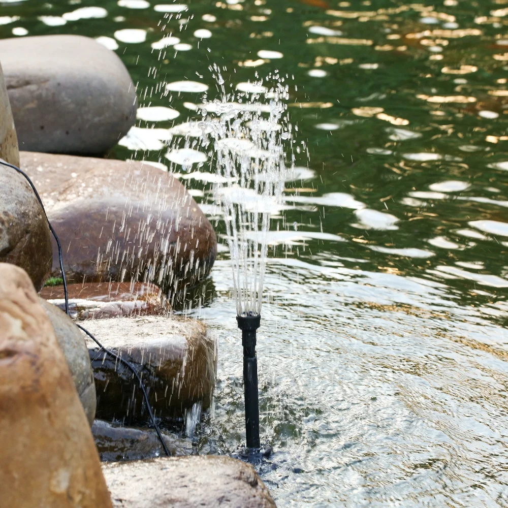 Tomshoo Illuminate Aquarium with a 10W Submersible Water Pump with LED Light