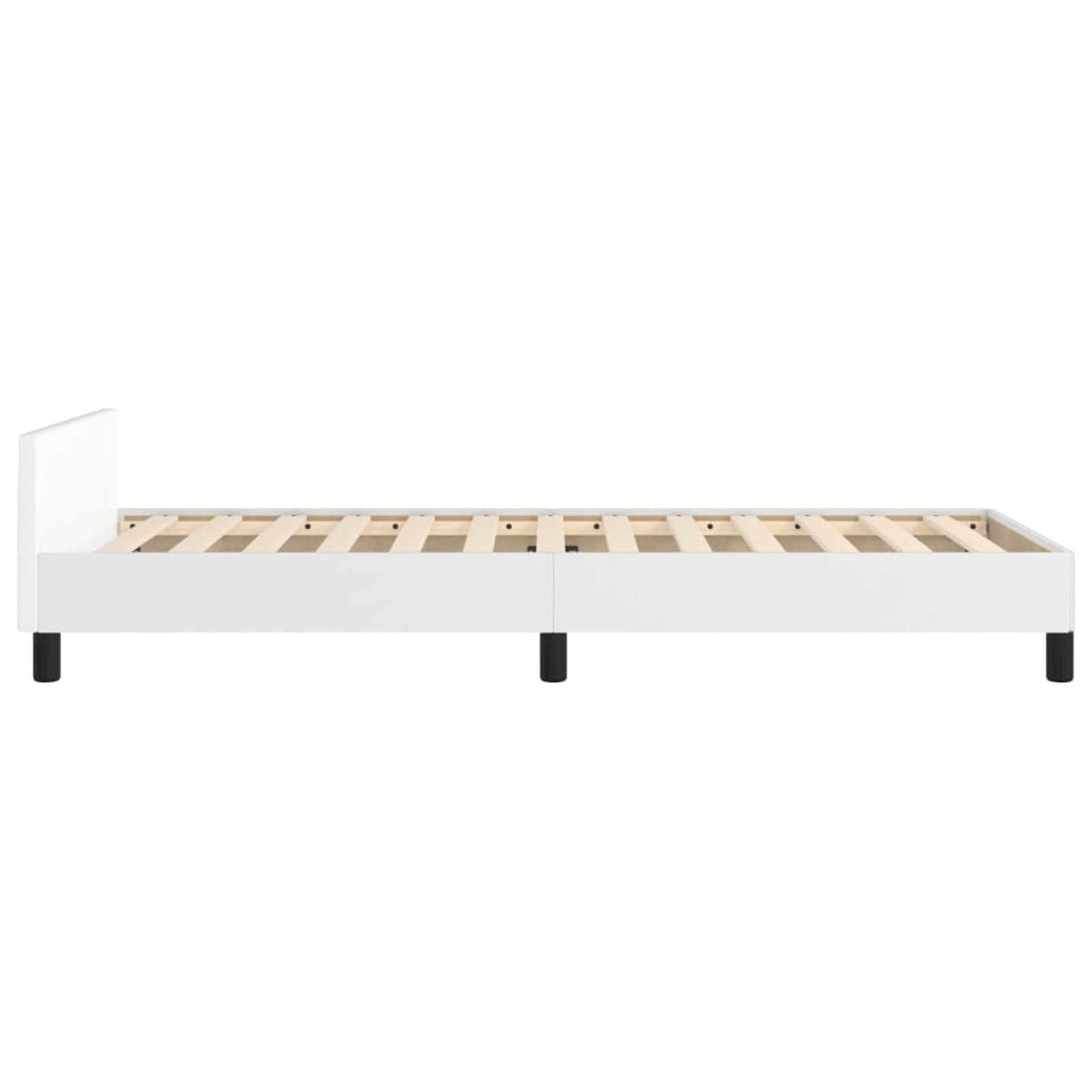 moobody Bed Frame with Headboard White 39.4