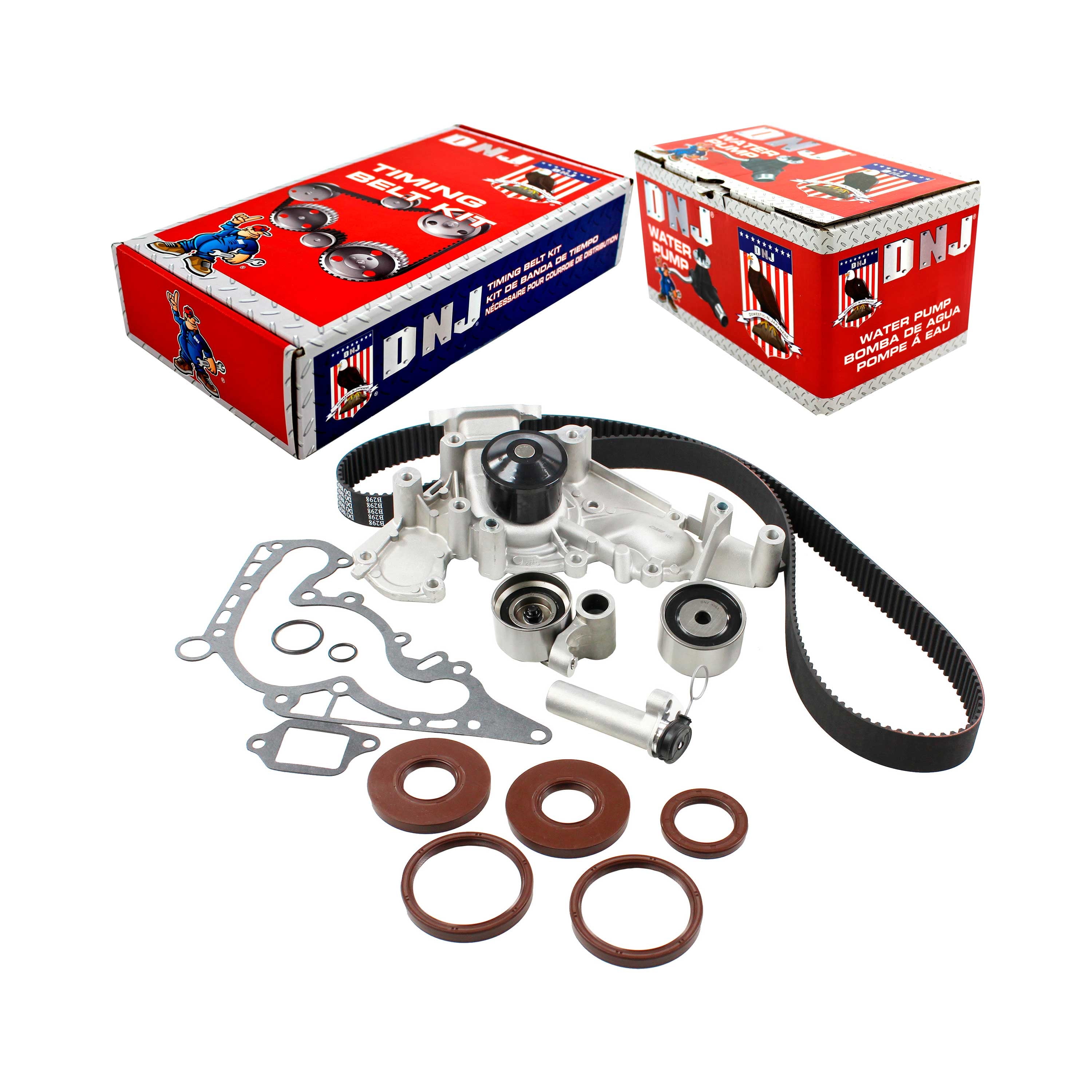 DNJ TBK971WP Timing Belt Kit Water Pump Fits Cars & Trucks 98-10 Lexus Toyota 4.0L-4.7L DOHC Fits select: 2000-2009 TOYOTA TUNDRA, 2001-2009 TOYOTA SEQUOIA