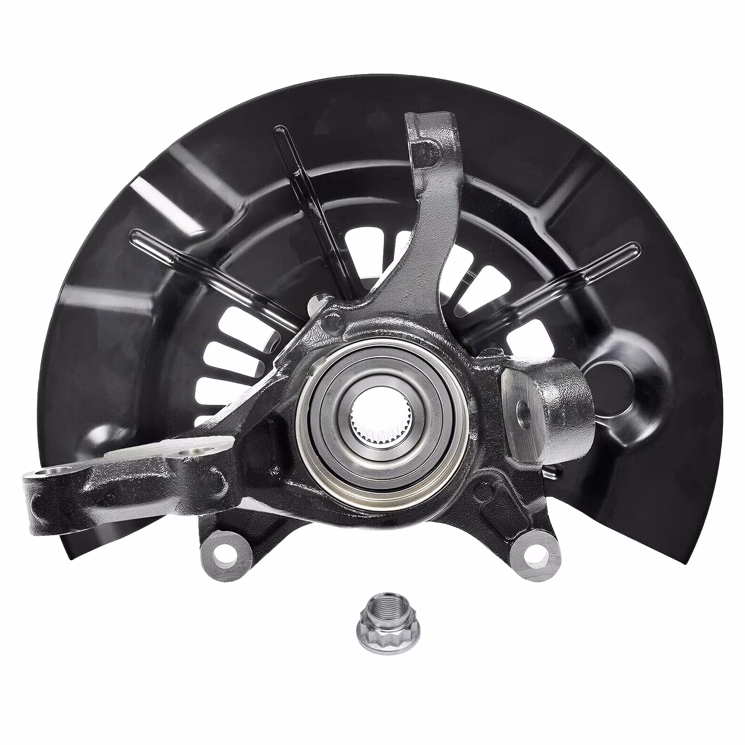 Detroit Axle - Front Right Steering Knuckle & Wheel Hub Bearing Replacement for 2013-2016 Toyota Avalon Hybrid Limited XLE Touring