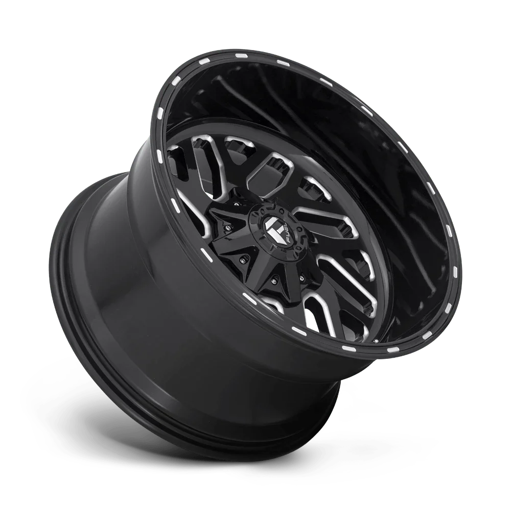 Fuel 1PC Aluminum Rim D581 TRITON 20X10in Gloss Black Milled Finish, D58120002647